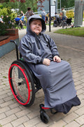 Vilber's Rollstuhl-Regenponcho für Kinder, atmungsaktiv, mit voller Beinabdeckung