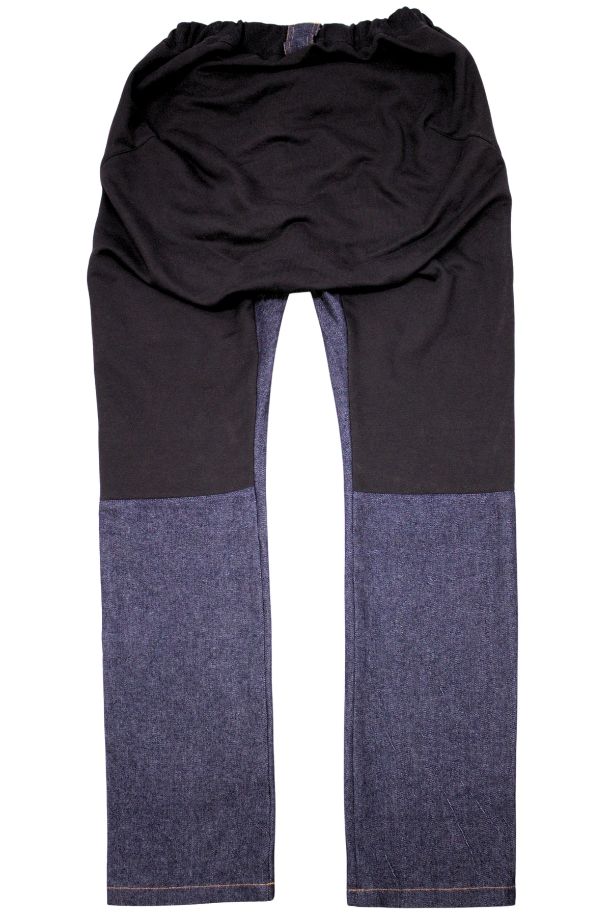 Rollstuhlgerechte Jeans für Herren mit heruntergelassener Vorderseite, 100 % Baumwolle