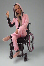 Adaptive Hose für Damen in Babyrosa - Freizeitkleidung