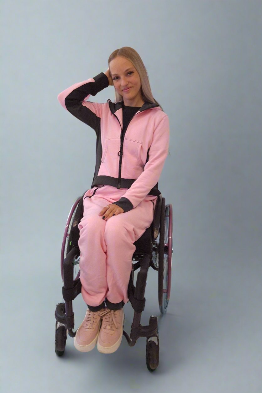 Adaptive Hose für Damen in Babyrosa - Freizeitkleidung