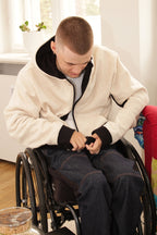 Rollstuhlgerechter Hoodie für Herren