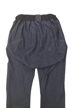Rollstuhlgerechte Jeans für Herren mit heruntergelassener Vorderseite, 100 % Baumwolle