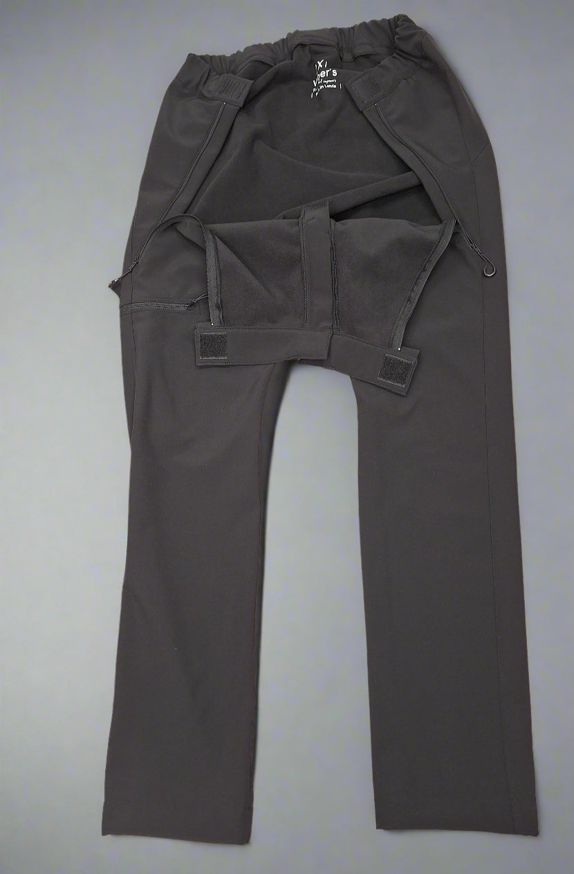 Warm softshell windproof trouser for wheelchair users