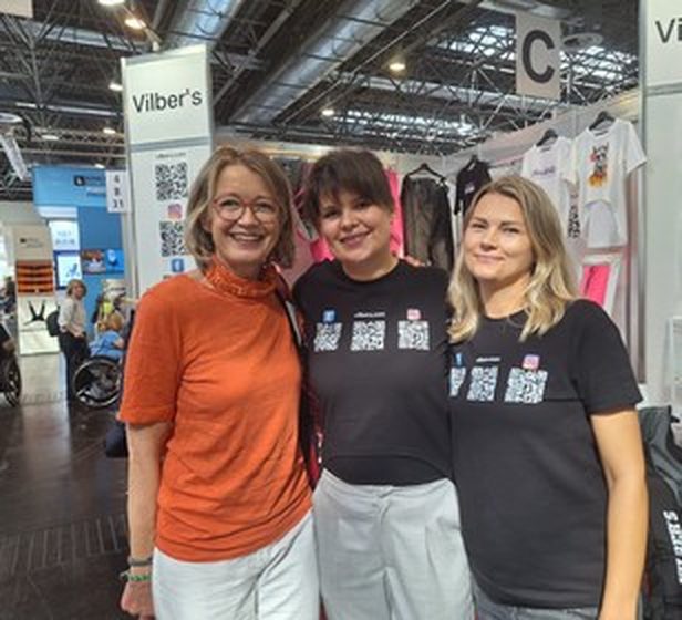 Das Vilber's-Team an seinem Messestand