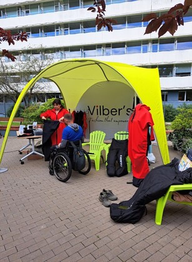 Der Vilber's-Stand bei einer Veranstaltung im Freien